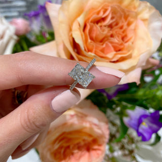 Radiant Diamond Solitaire  Lindsey Leigh Jewelry.

