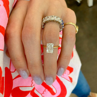 Radiant Diamond Solitaire  Lindsey Leigh Jewelry.
