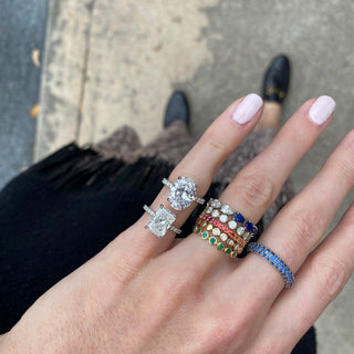 Radiant Diamond Solitaire  Lindsey Leigh Jewelry.
