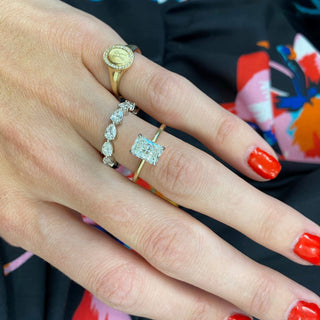 Radiant Diamond Solitaire  Lindsey Leigh Jewelry.
