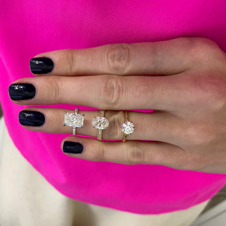 Radiant Diamond Solitaire  Lindsey Leigh Jewelry.
