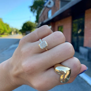 Radiant Diamond Solitaire  Lindsey Leigh Jewelry.
