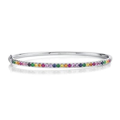 Rainbow Bangle - Lindsey Leigh Jewelry