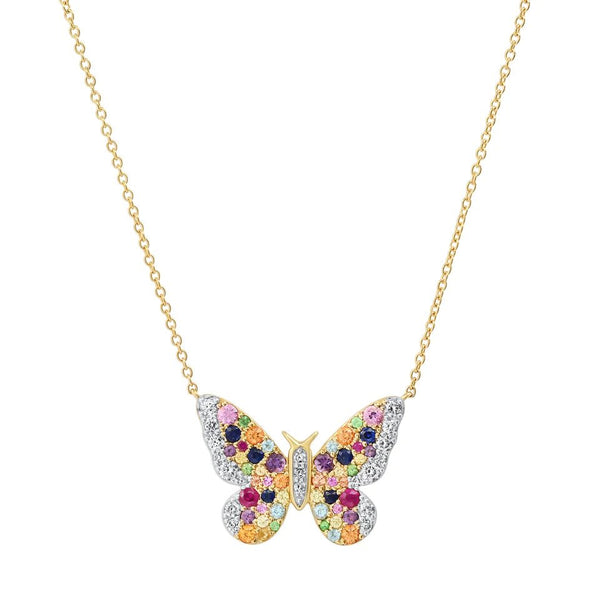 Heidi on sale daus rainbow butterfly necklace