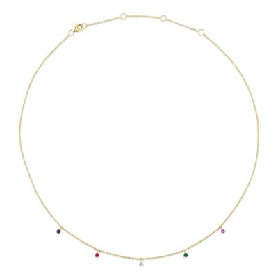 Rainbow Dangle Necklace - Lindsey Leigh Jewelry