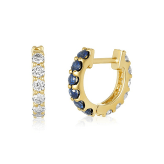 Reversible Diamond & Gemstone Huggies  Lindsey Leigh Jewelry.
