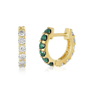 Reversible Diamond & Gemstone Huggies  Lindsey Leigh Jewelry.
