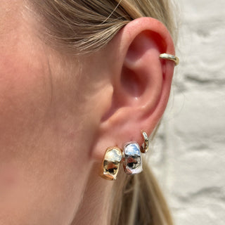 Reversible Gold Huggies  Lindsey Leigh Jewelry.
