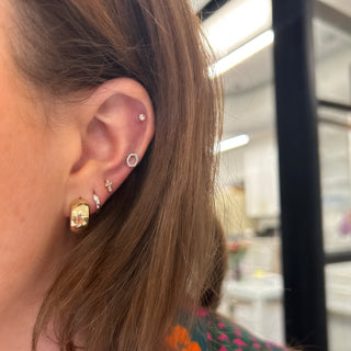 Reversible Gold Huggies  Lindsey Leigh Jewelry.
