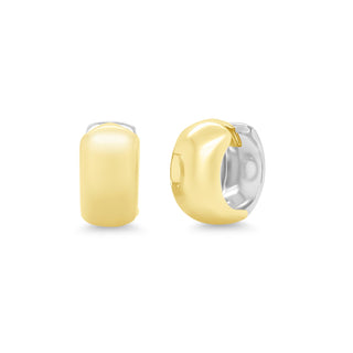 Reversible Thick Gold Huggies  Lindsey Leigh Jewelry.
