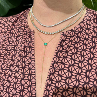 Riviera Diamond Tennis Necklace  Lindsey Leigh Jewelry.
