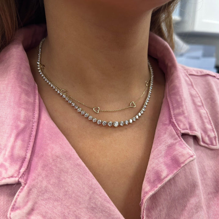 Riviera Diamond Tennis Necklace - Lindsey Leigh Jewelry