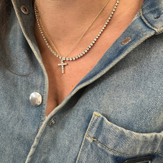 Riviera Diamond Tennis Necklace  Lindsey Leigh Jewelry.
