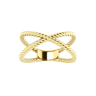 Rope X Ring  Lindsey Leigh Jewelry.
