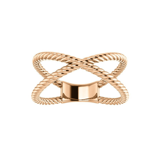 Rope X Ring  Lindsey Leigh Jewelry.
