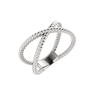 Rope X Ring  Lindsey Leigh Jewelry.
