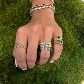 Rope X Ring  Lindsey Leigh Jewelry.
