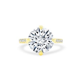 Round Diamond on Diamond Band   Lindsey Leigh Jewelry
