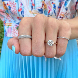 Round Solitaire  Lindsey Leigh Jewelry.
