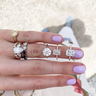 Round Solitaire  Lindsey Leigh Jewelry.
