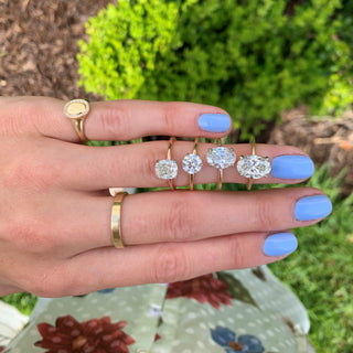 Round Solitaire  Lindsey Leigh Jewelry.
