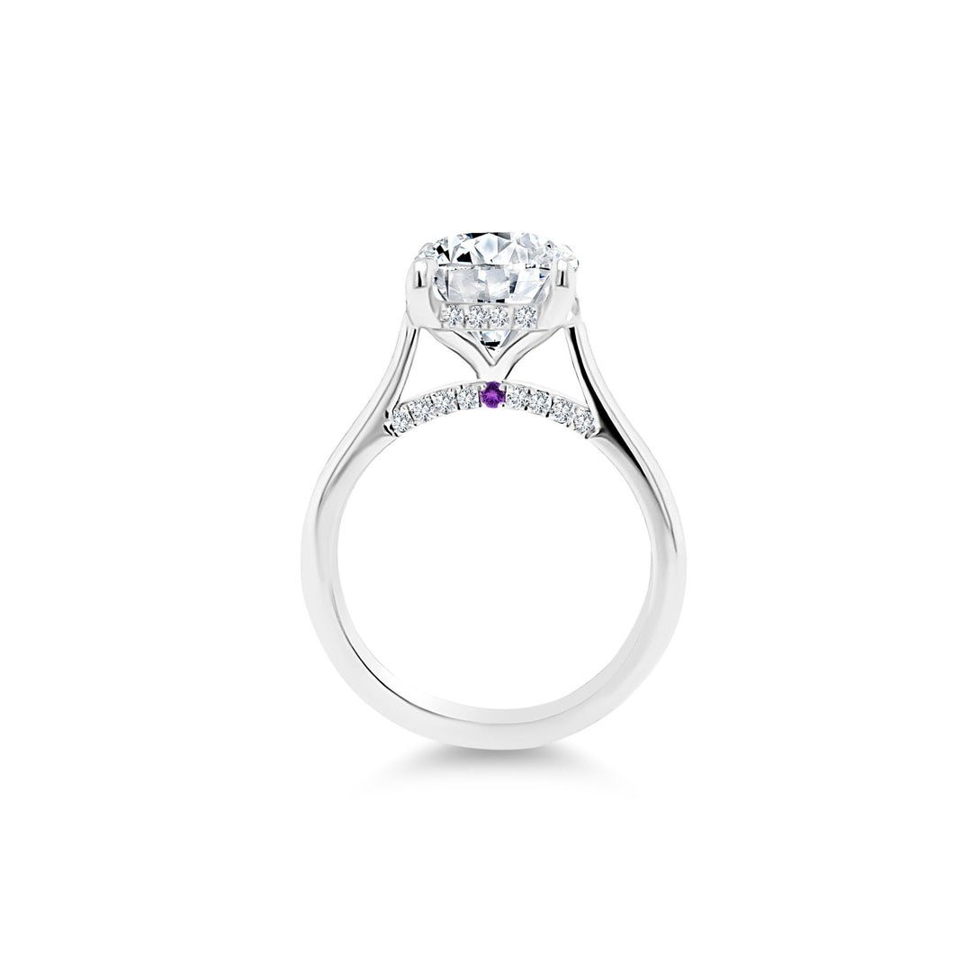 Round Diamond Solitaire - Lindsey Leigh Jewelry