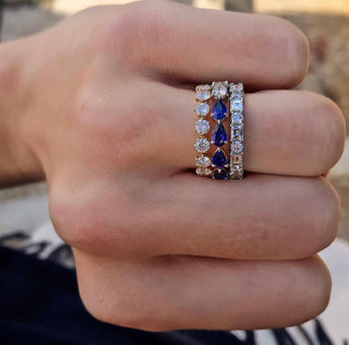 Round Eagle Prong Band  Lindsey Leigh Jewelry.
