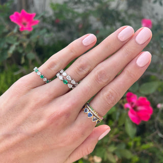 Round Eagle Prong Band  Lindsey Leigh Jewelry.
