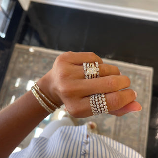 Round Eagle Prong Band  Lindsey Leigh Jewelry.

