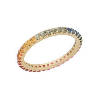 Sapphire Rainbow Ombré Ring  Lindsey Leigh Jewelry.
