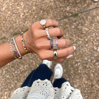 Sapphire Rainbow Ombré Ring  Lindsey Leigh Jewelry.
