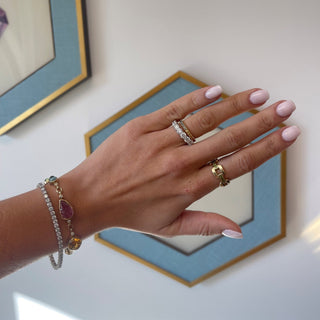 Sapphire Rainbow Ombré Ring  Lindsey Leigh Jewelry.
