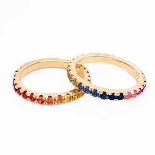 Sapphire Rainbow Ombré Ring  Lindsey Leigh Jewelry.
