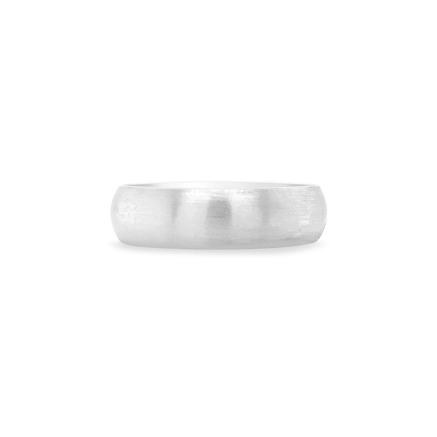 Satin Brushed Half Round Band - Lindsey Leigh Jewelry