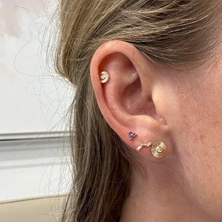 Scattered Baguette Stud  Lindsey Leigh Jewelry.
