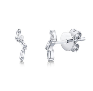 Scattered Baguette Stud  Lindsey Leigh Jewelry.
