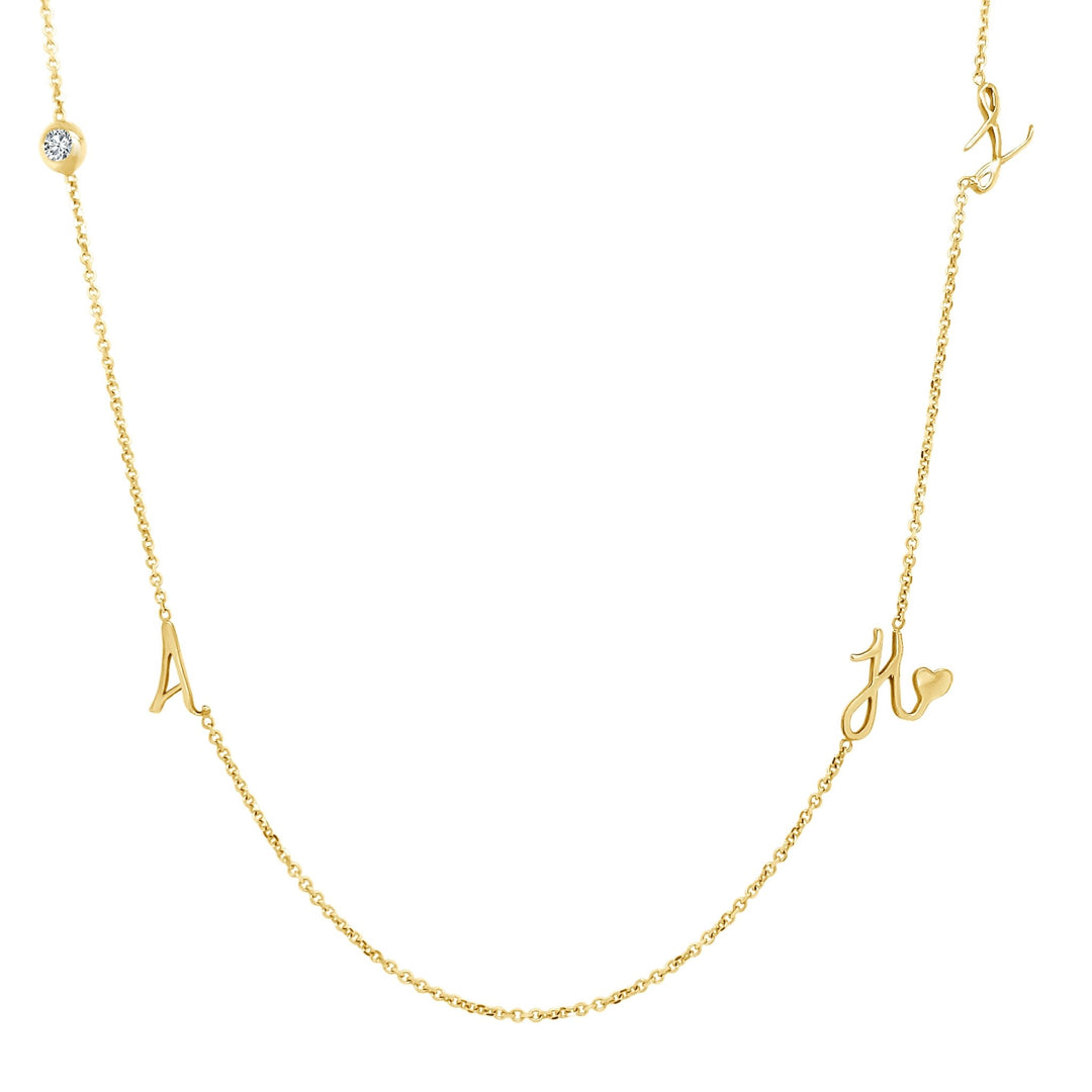 Signature Initial Necklace - Lindsey Leigh Jewelry