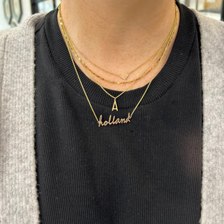 Signature Initial Necklace  Lindsey Leigh Jewelry.

