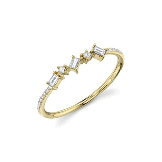 Simple Scattered Baguette Ring  Lindsey Leigh Jewelry.
