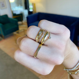 Simple Scattered Baguette Ring  Lindsey Leigh Jewelry.

