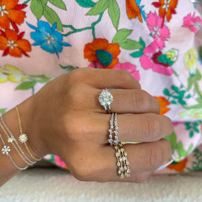 Simple Scattered Baguette Ring - Lindsey Leigh Jewelry