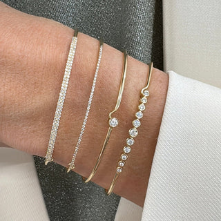 Single Bezel Bangle  Lindsey Leigh Jewelry.
