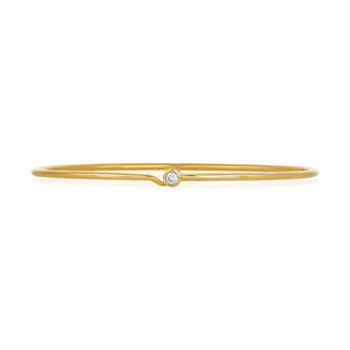 Single Bezel Bangle  Lindsey Leigh Jewelry.
