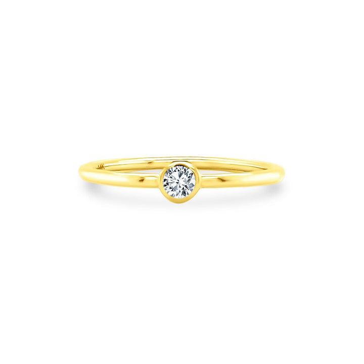 Single Bezel Ring - Lindsey Leigh Jewelry