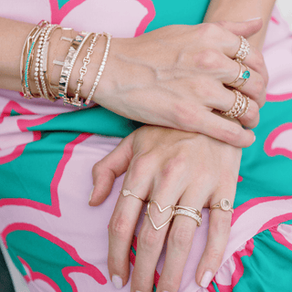 Skinny Diamond X Ring  Lindsey Leigh Jewelry.
