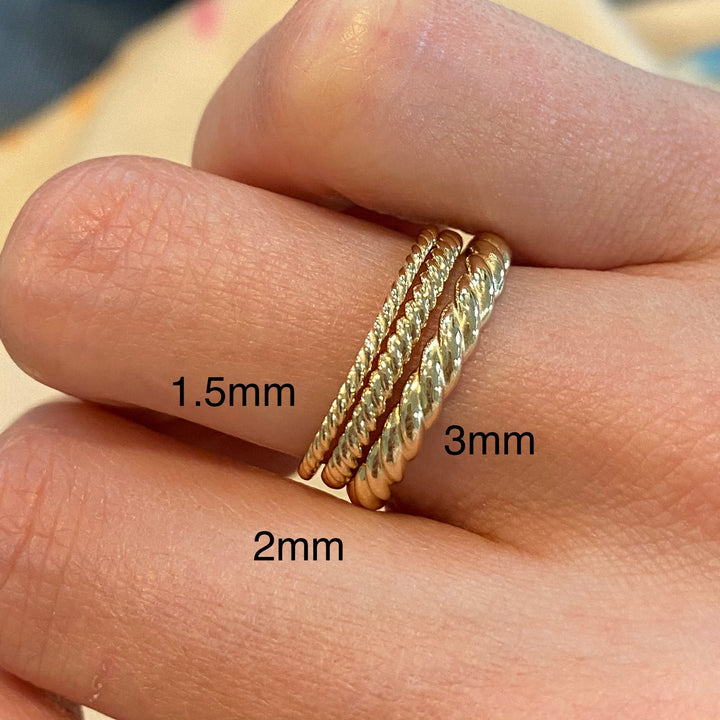 Skinny Rope Ring - Lindsey Leigh Jewelry