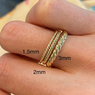 Skinny Rope Ring  Lindsey Leigh Jewelry.
