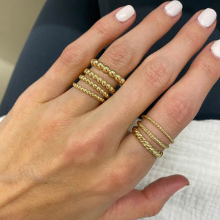 Skinny Rope Ring  Lindsey Leigh Jewelry.

