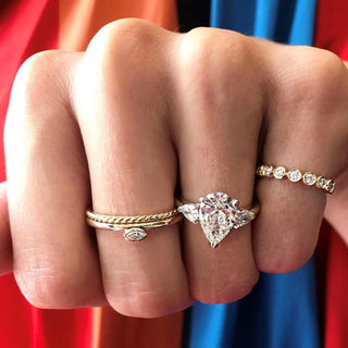 Skinny Rope Ring  Lindsey Leigh Jewelry.
