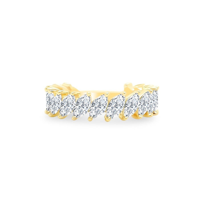 Slanted Marquise Band - Lindsey Leigh Jewelry